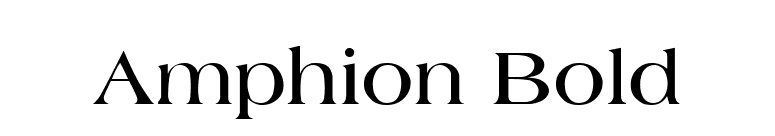 Amphion Bold font preview