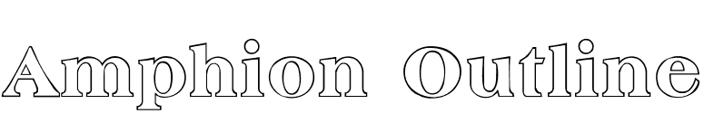Amphion Outline font preview
