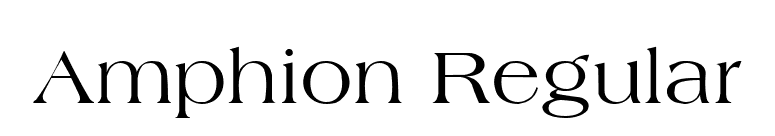 Amphion Regular font preview