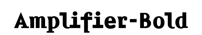 Amplifier-Bold font preview