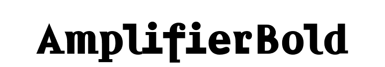 AmplifierBold font preview