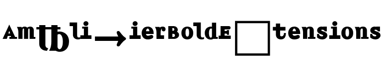AmplifierBoldExtensions font preview