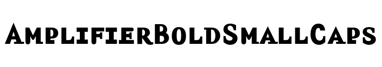 AmplifierBoldSmallCaps font preview