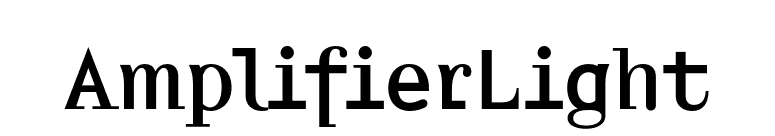 AmplifierLight font preview