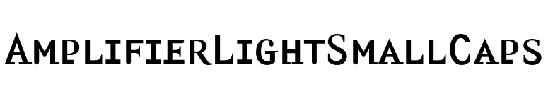 AmplifierLightSmallCaps font preview