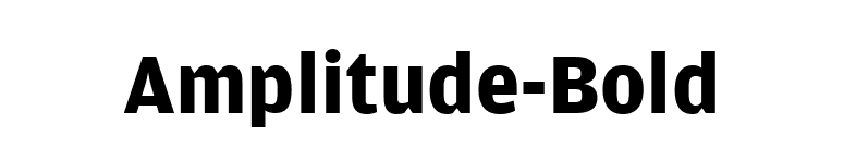 Amplitude-Bold font preview