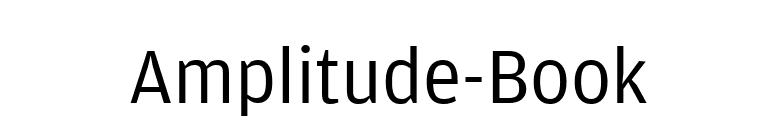Amplitude-Book font preview
