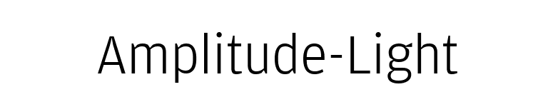 Amplitude-Light font preview