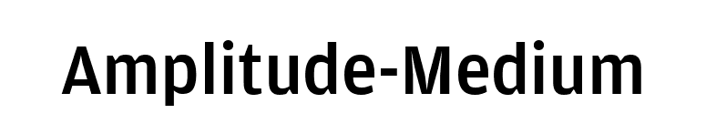 Amplitude-Medium font preview