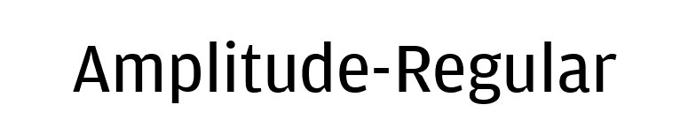 Amplitude-Regular font preview