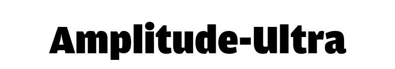 Amplitude-Ultra font preview
