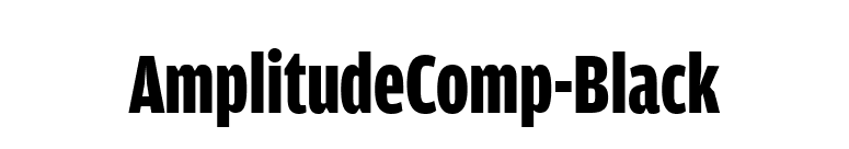 AmplitudeComp-Black font preview