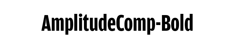 AmplitudeComp-Bold font preview