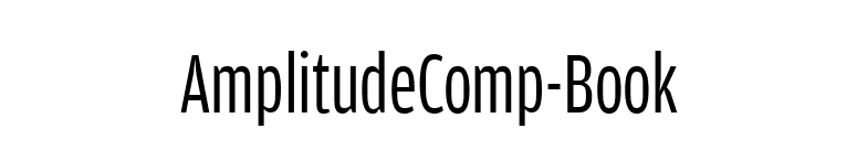 AmplitudeComp-Book font preview