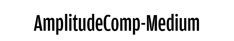 AmplitudeComp-Medium font preview