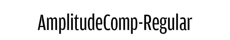 AmplitudeComp-Regular font preview