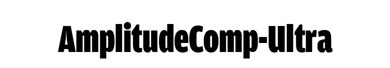 AmplitudeComp-Ultra font preview