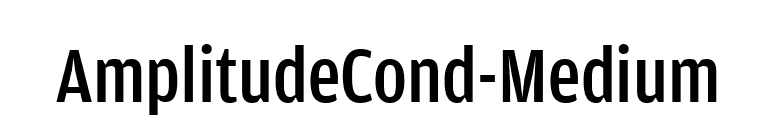 AmplitudeCond-Medium font preview