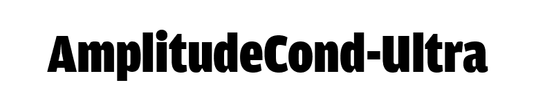 AmplitudeCond-Ultra font preview