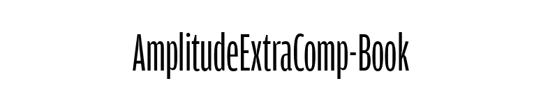 AmplitudeExtraComp-Book font preview