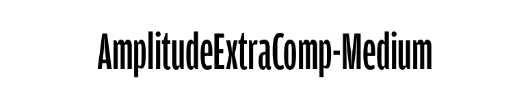 AmplitudeExtraComp-Medium font preview
