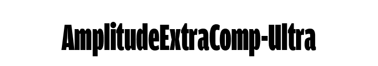 AmplitudeExtraComp-Ultra font preview