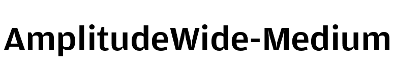 AmplitudeWide-Medium font preview