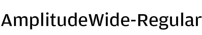 AmplitudeWide-Regular font preview