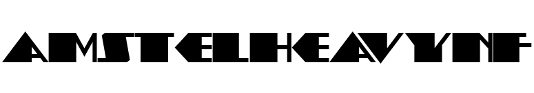 AmstelHeavyNF font preview