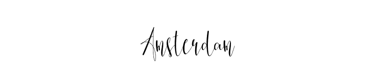Amsterdam font preview