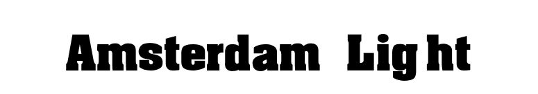 Amsterdam Light font preview
