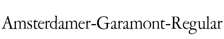Amsterdamer-Garamont-Regular font preview
