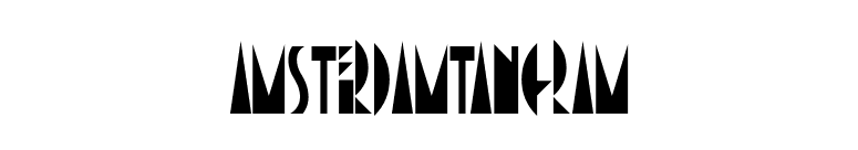 AmsterdamTangram font preview
