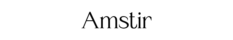 Amstir font preview