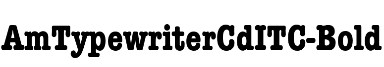 AmTypewriterCdITC-Bold font preview