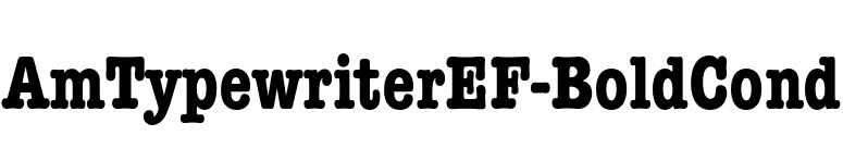 AmTypewriterEF-BoldCond font preview