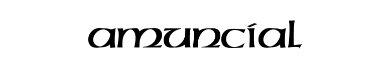 Amuncial font preview