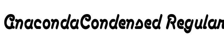 AnacondaCondensed Regular font preview
