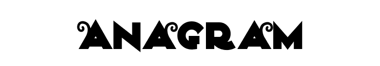 Anagram font preview