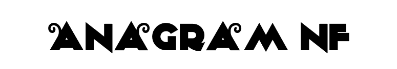 Anagram NF font preview