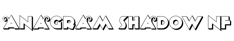 Anagram Shadow NF font preview