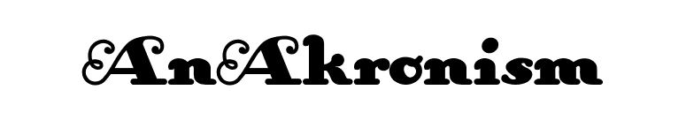 AnAkronism font preview