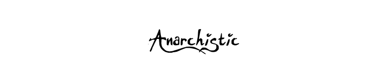 Anarchistic font preview