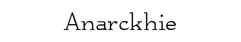 Anarckhie font preview