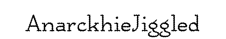 AnarckhieJiggled font preview