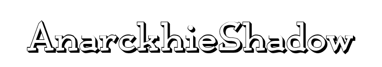 AnarckhieShadow font preview