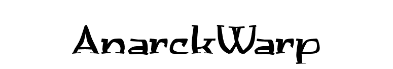AnarckWarp font preview