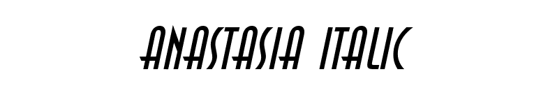 Anastasia Italic font preview