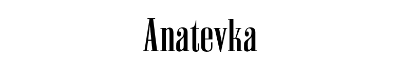 Anatevka font preview