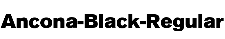 Ancona-Black-Regular font preview